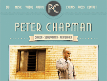 Tablet Screenshot of peterchapmanmusic.com
